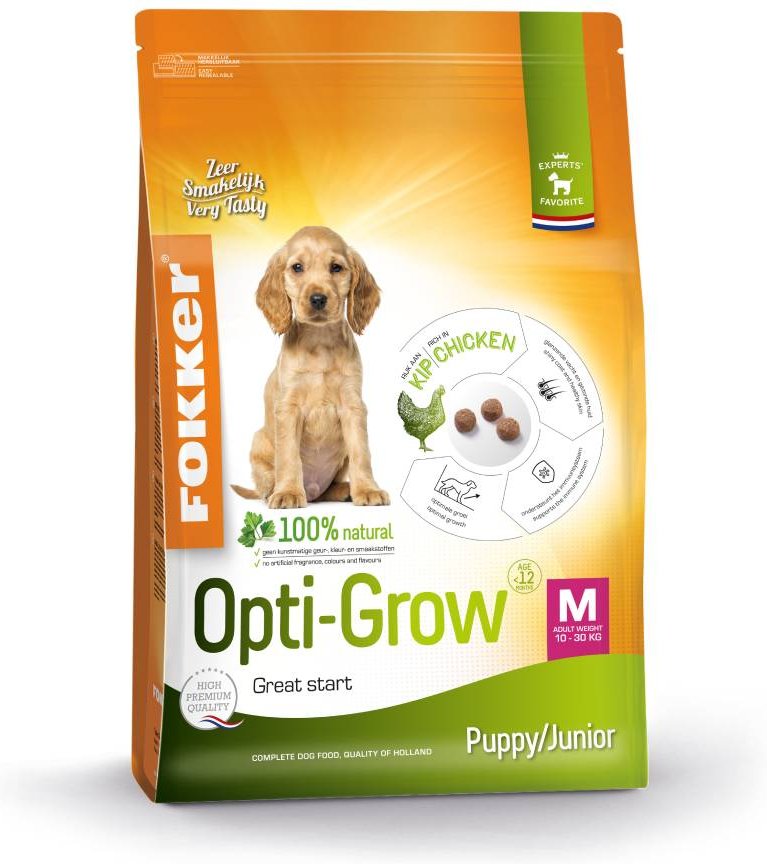 Fokker Puppy/Junior Opti-Grow Medium - 13 kg