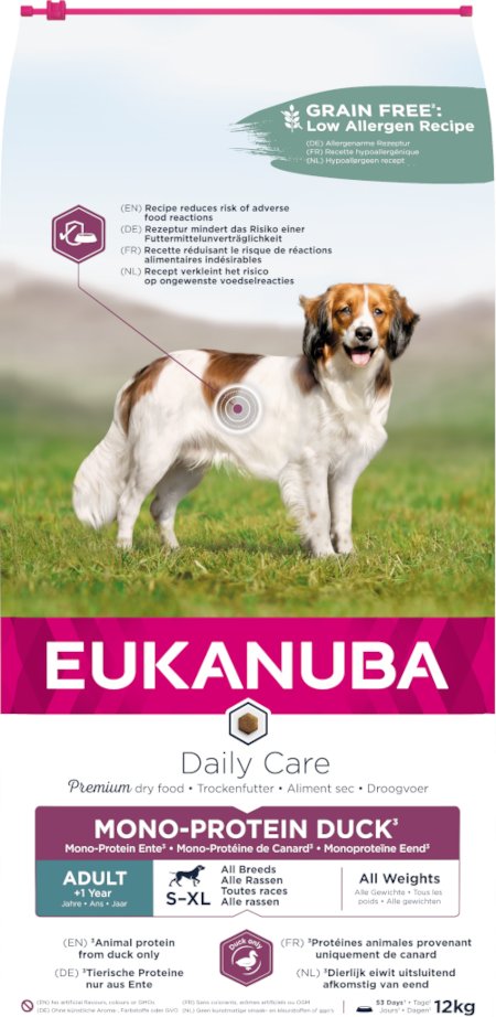 Eukanuba Daily Care Monoprotein Ente - 12 kg