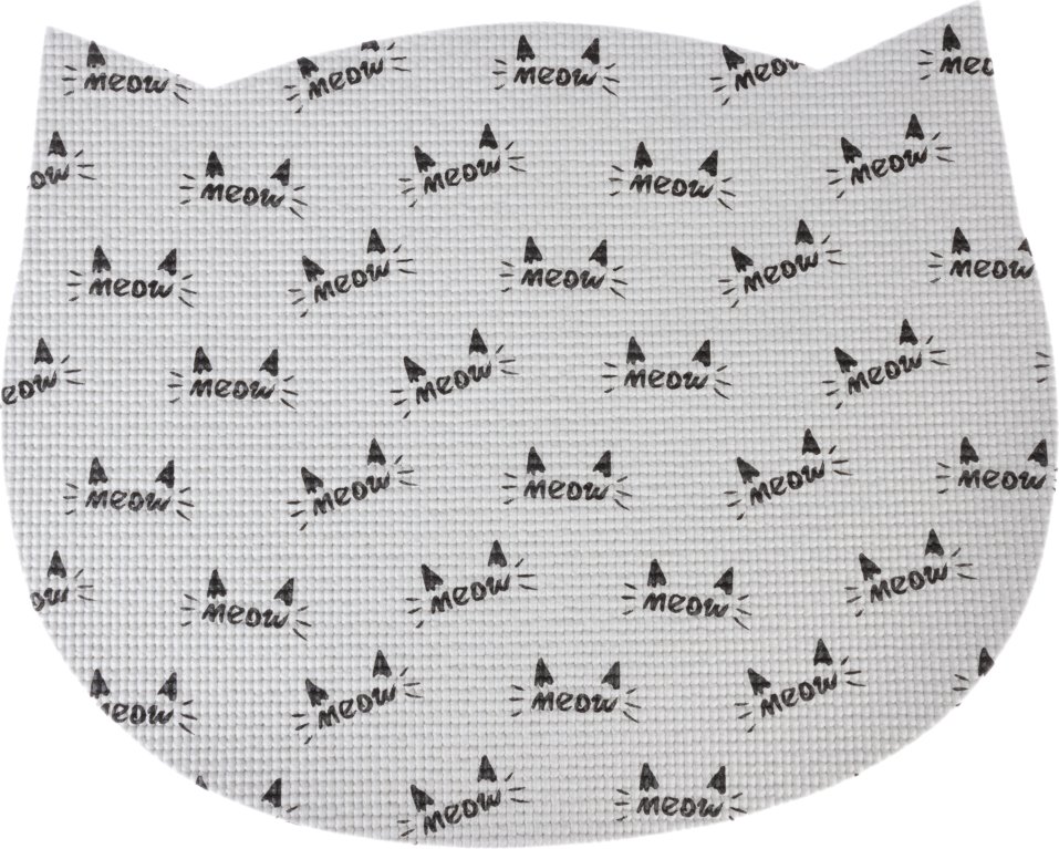 zooplus Basics Napfunterlage in Katzenform - L 48,2 x B 38 x H 0,5 cm