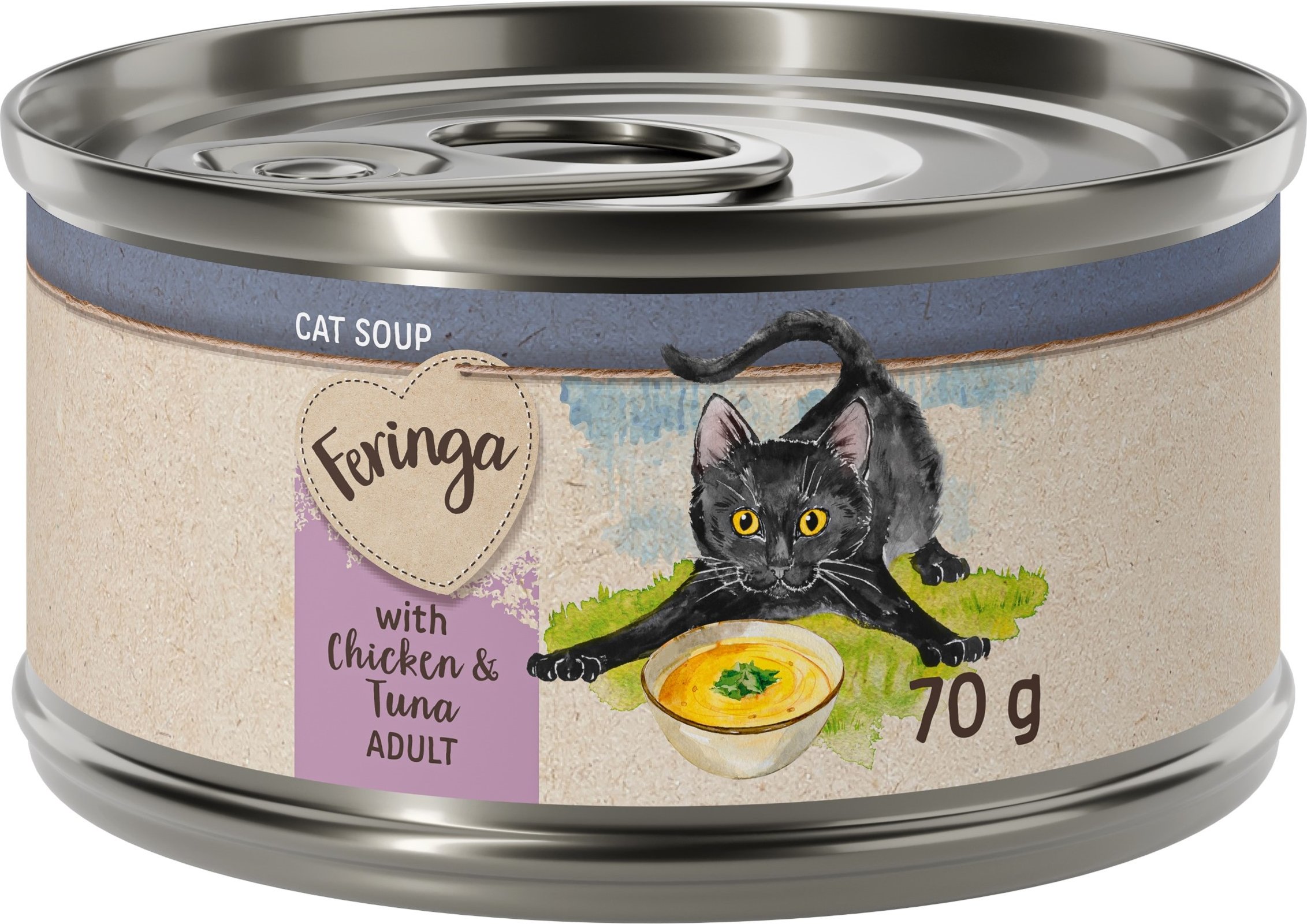 Feringa Katzensuppe 12 x 70 g - Huhn und Thunfisch