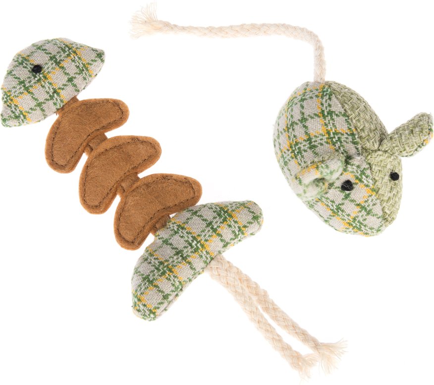 Modern Living Glasgow Katzenspielzeug-Set Fischgräte - 2er Set