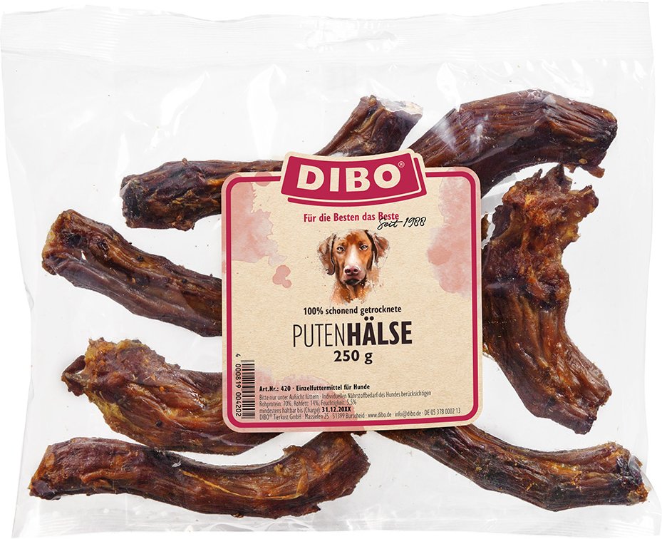 DIBO Puten-Hälse - Sparpaket: 6 x 250 g