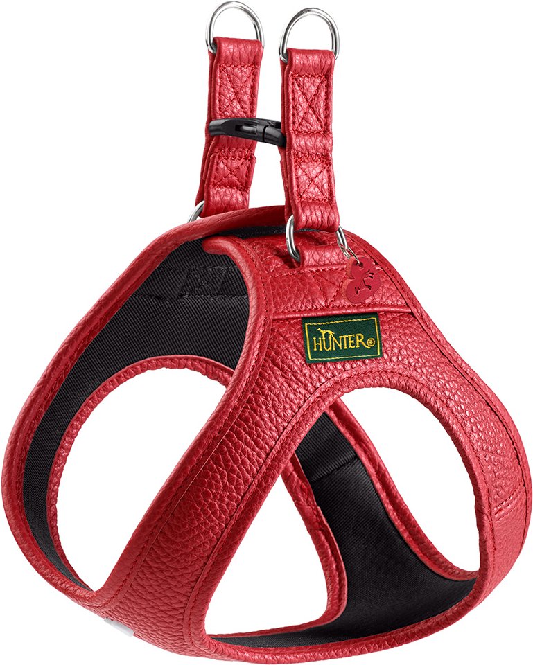 HUNTER Geschirr Love, rot - Größe XS, 33-37 cm Brustumfang