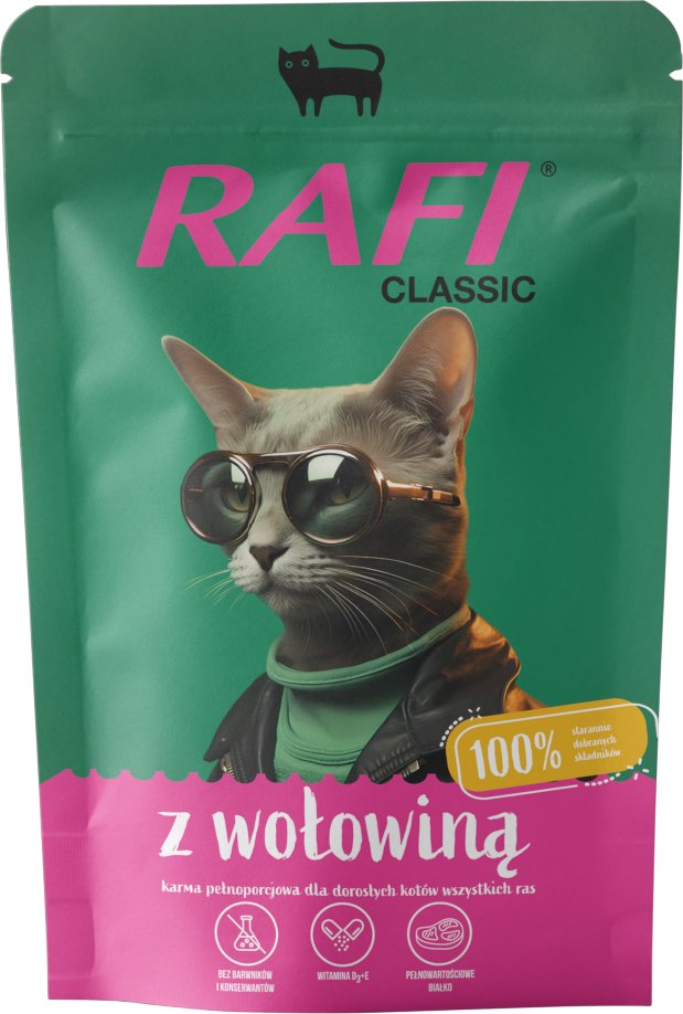 Rafi Cat Classic 10 x 100 g - Rind
