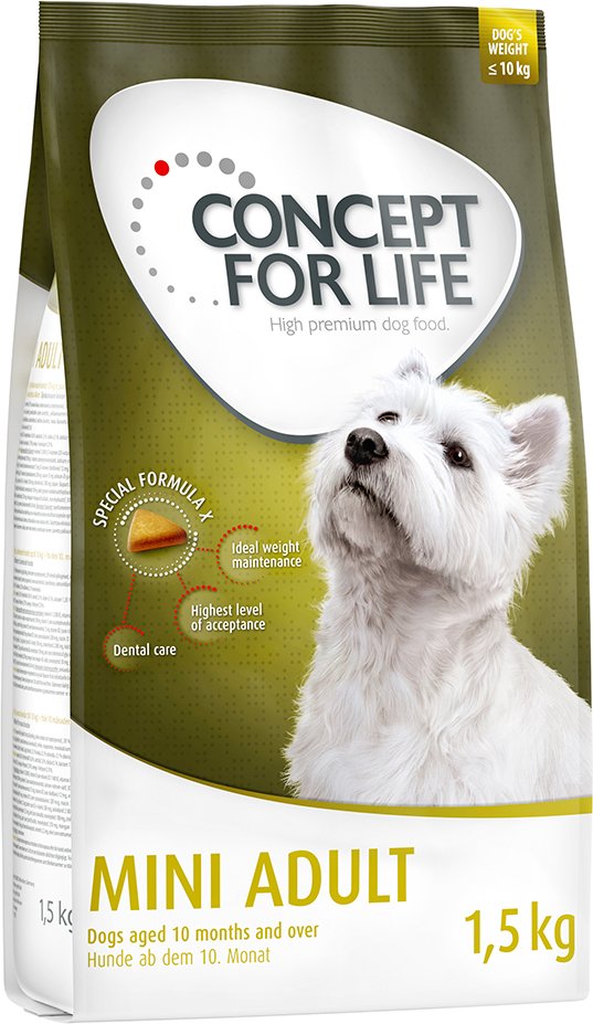 Concept for Life Hundefutter Probierbeutel – jetzt testen! - Mini Adult (1,5 kg)