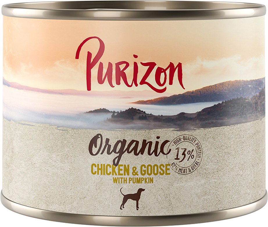 Sparpaket Purizon Organic 24 x 200 g - Huhn und Gans mit Kürbis