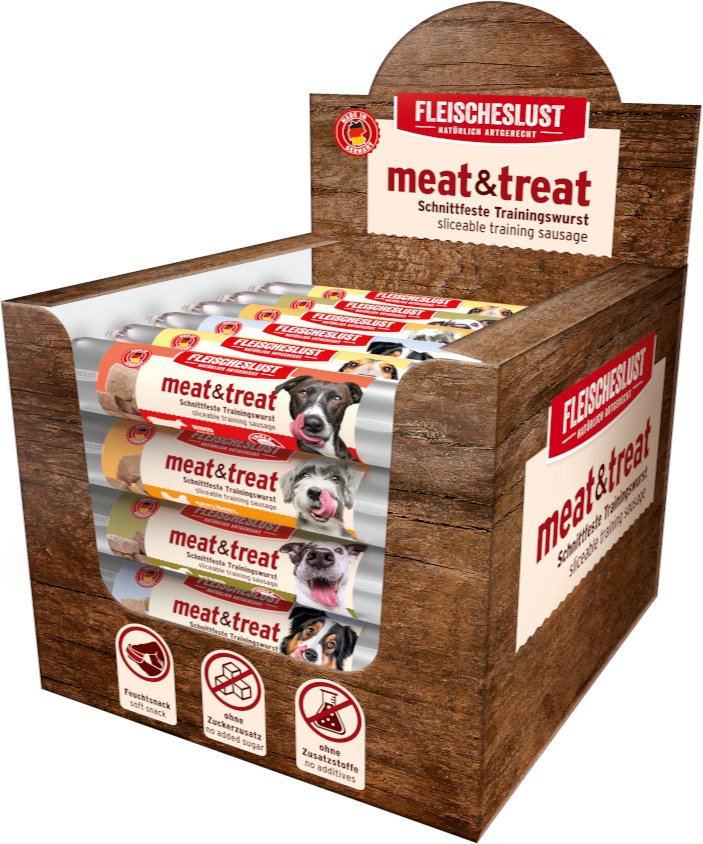 Thumbnail - Fleischeslust meat & treat 33 x 80 g - Mixpaket I (5 Sorten)