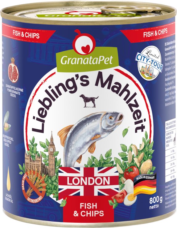 Granatapet Liebling´s Mahlzeit City Tour 6 x 800 g - London (Fish & Chips)
