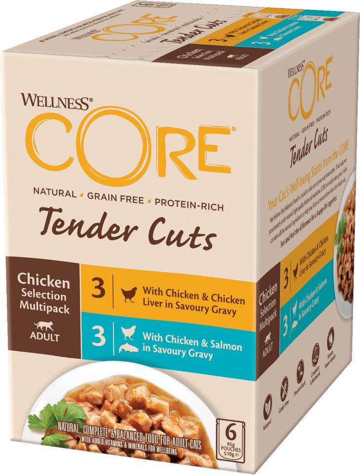 Sparpaket Wellness Core Tender Cuts 12 x 85 g - Huhn-Auswahl