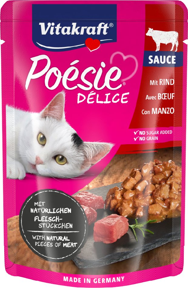 Thumbnail - Vitakraft Poésie Délice 23 x 85 g - Rind