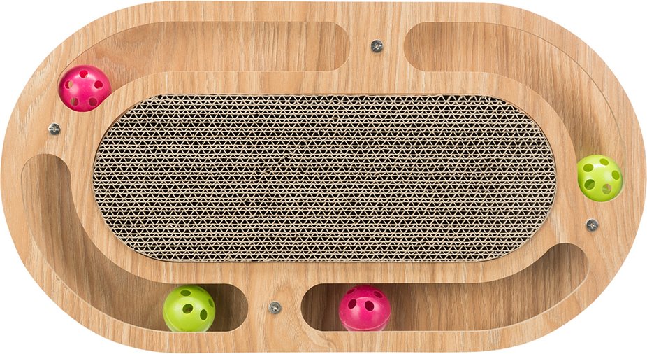 Trixie Kratzpappe mit Holzrahmen, oval - 1 Stück