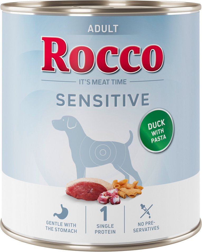 Rocco Sensitive 6 x 400 g / 800 g Neue Rezeptur - 6 x 800 g: Ente mit Nudeln