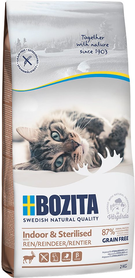 Bozita Grainfree Indoor & Sterilised Rentier - 2 x 2 kg
