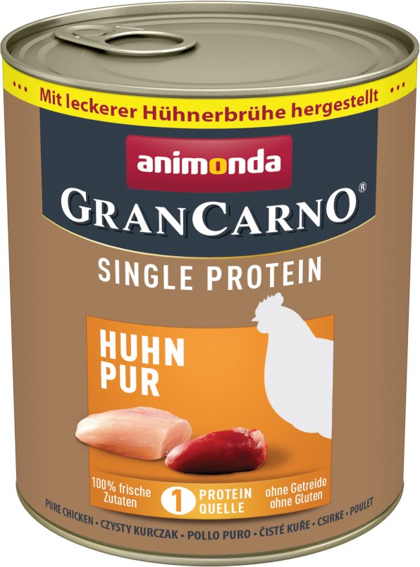 Sparpaket animonda GranCarno Adult Single Protein 24 x 800 g - Huhn Pur