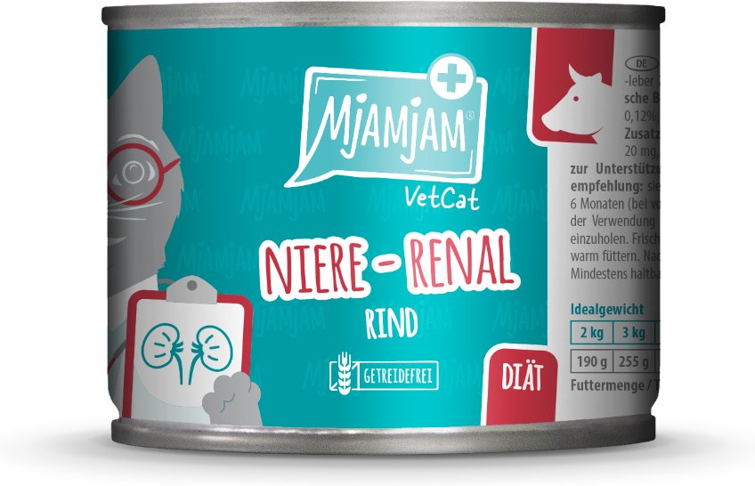 MjAMjAM VetCat Niere - Renal 6 x 200 g - Rind