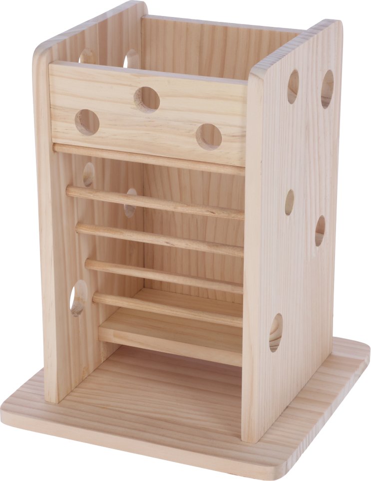 Kerbl Pet Heu- und Gemüseturm für Kleintiere - L 24 x B 24 x H 30 cm