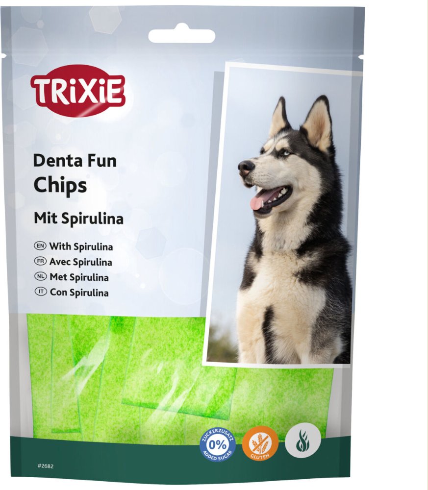 Trixie Denta Fun Chips mit Spirulina - Sparpaket: 6 x 100 g