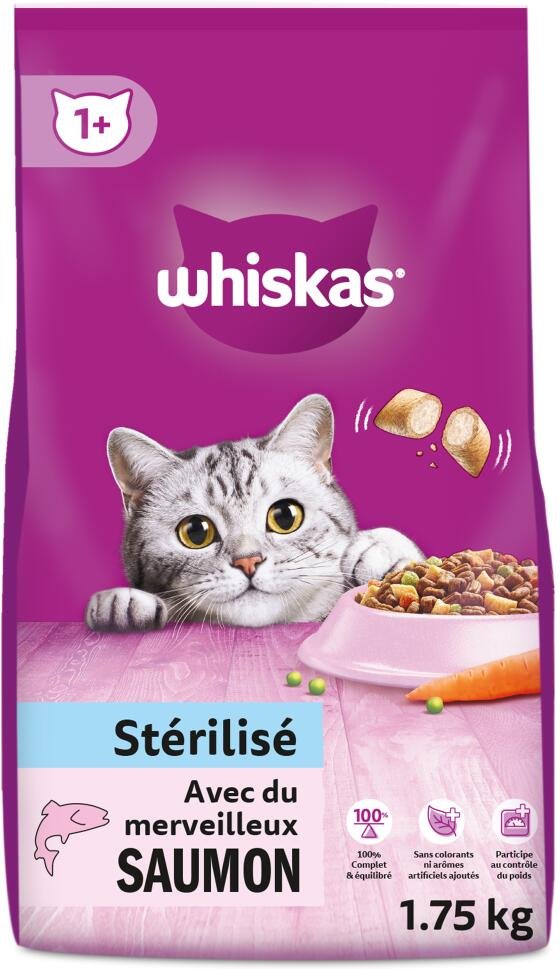 Thumbnail - Whiskas Sterile Lachs - Sparpaket: 2 x 1,75 kg