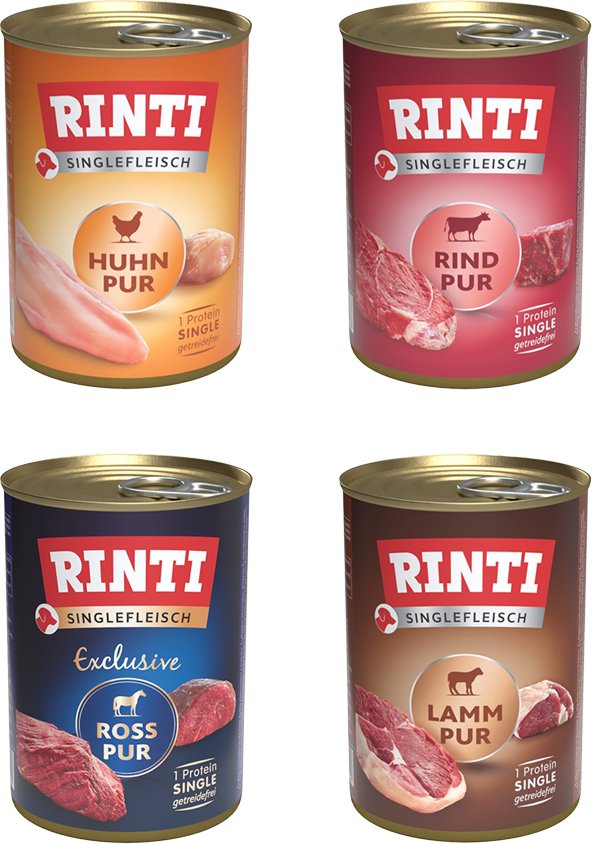 RINTI Singlefleisch 24 x 400 g - Mixpaket: 4 Sorten