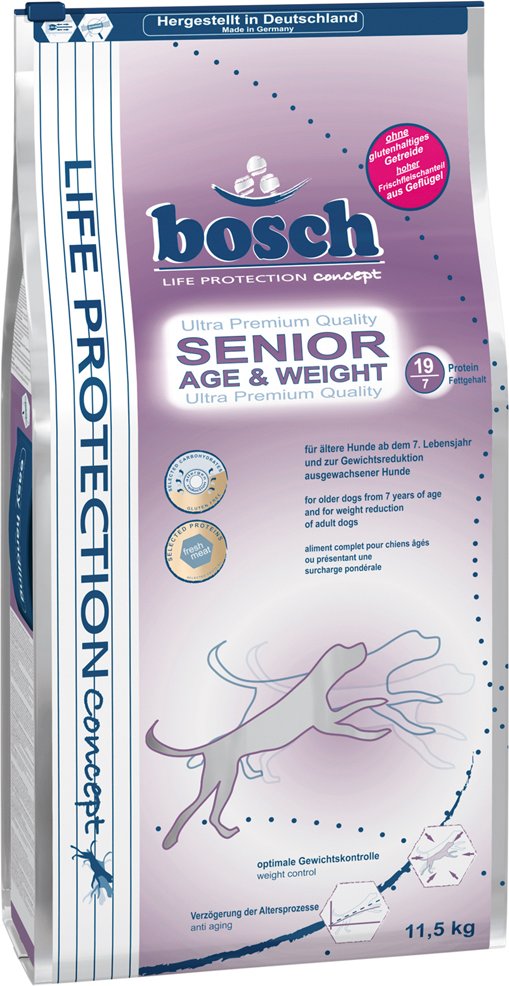 Sparpaket: 2 x Großgebinde bosch Senior im gemischten Paket - Senior (12,5 kg ) / Senior Age & Weight (11,5 kg)