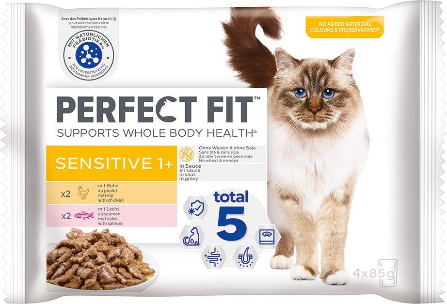Thumbnail - Perfect Fit Sensitive 1+ - Mixpaket: Huhn und Lachs (4 x 85 g)