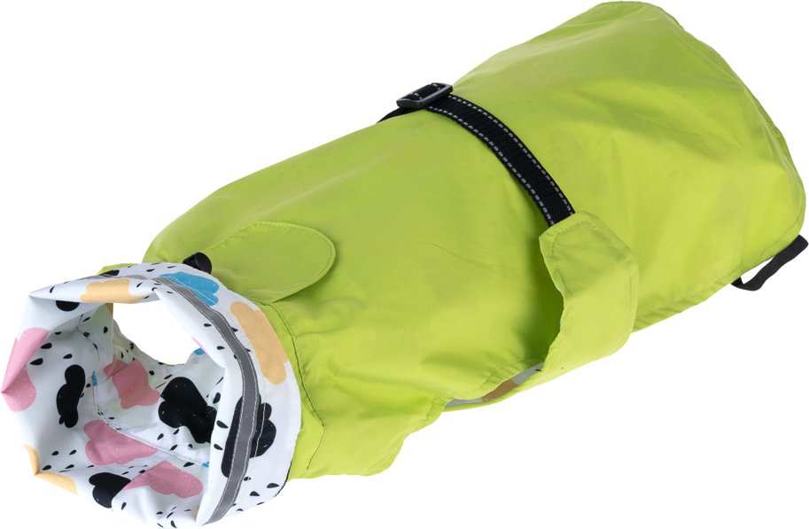 TIAKI Wendbarer Hunderegenmantel Clouds - ca. 30 cm Rückenlänge