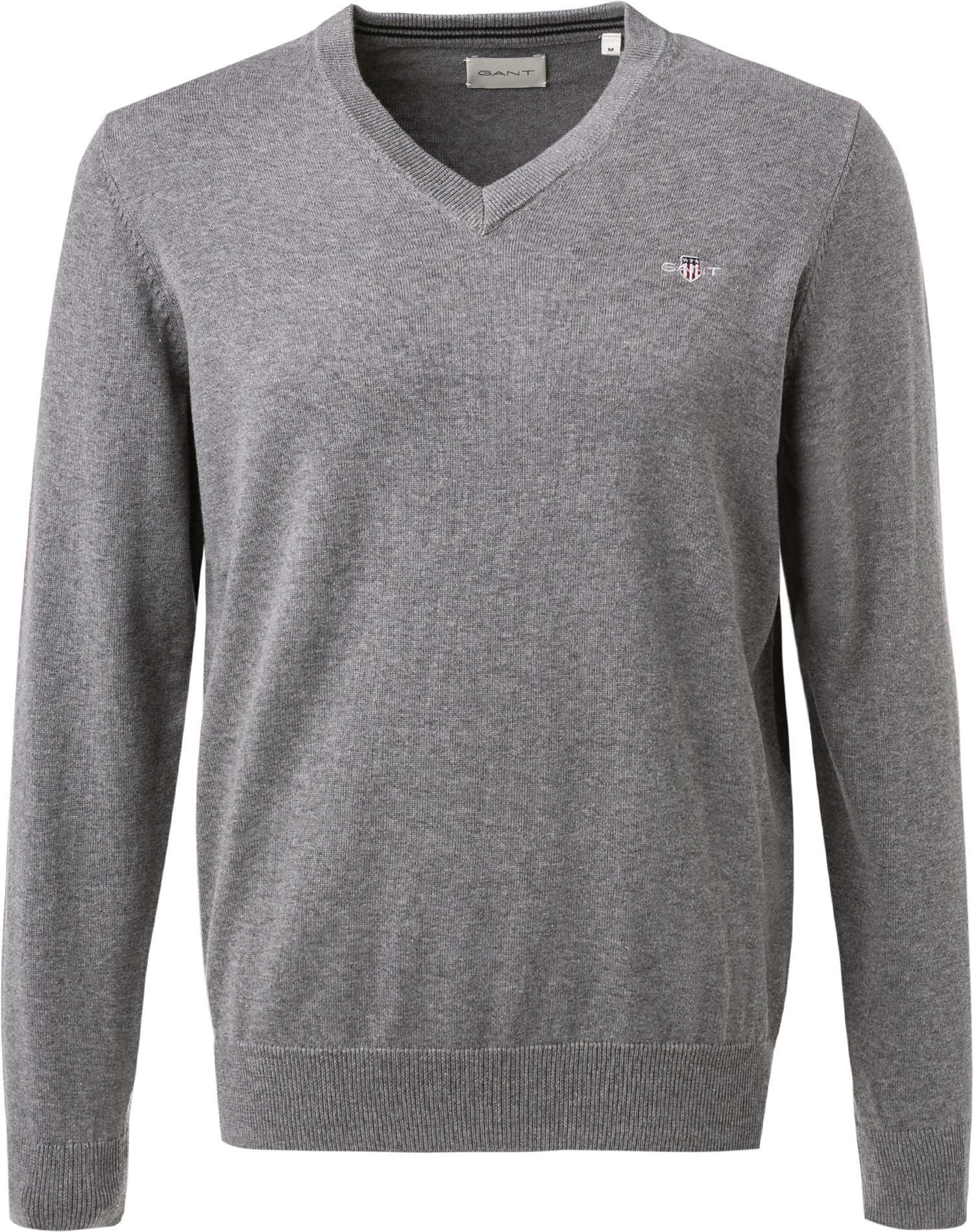 Thumbnail - Gant Herren Pullover grau unifarben