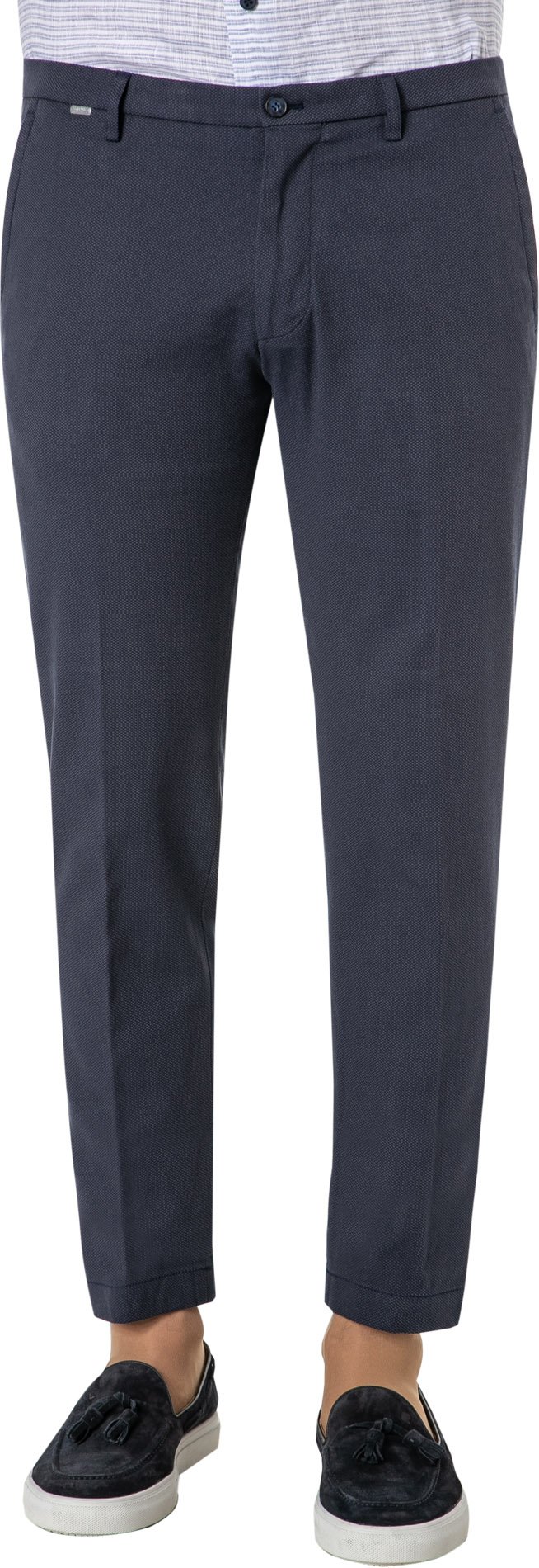 CINQUE Herren Hose blau meliert Slim Fit