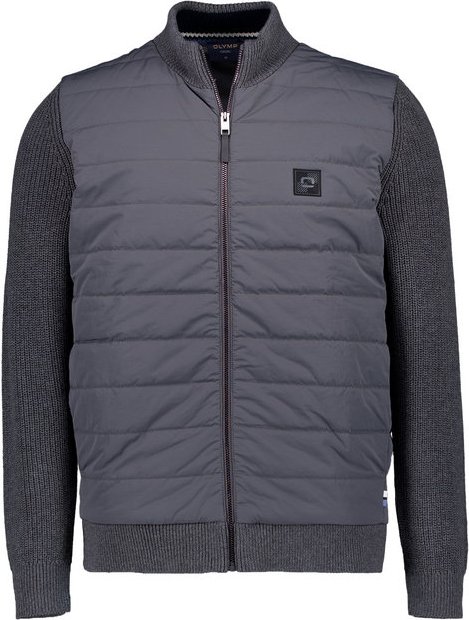 Thumbnail - OLYMP Herren Jacke grau unifarben
