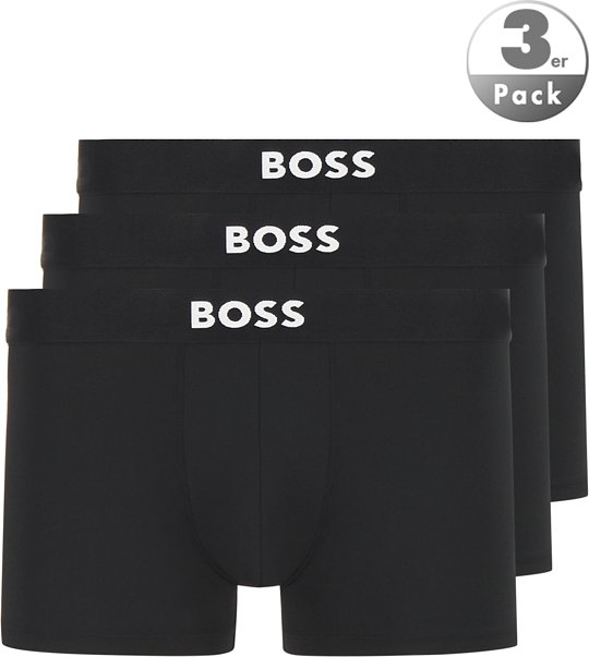 BOSS Black Herren Trunks schwarz Mikrofaser/Funktion unifarben