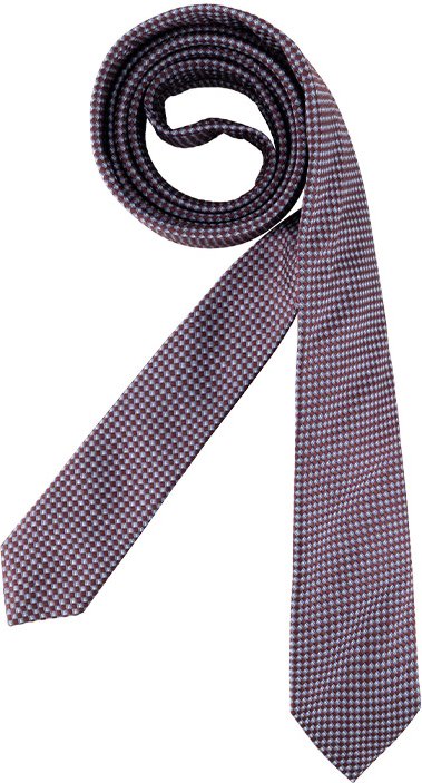 HUGO Herren Krawatte rot Gemustert