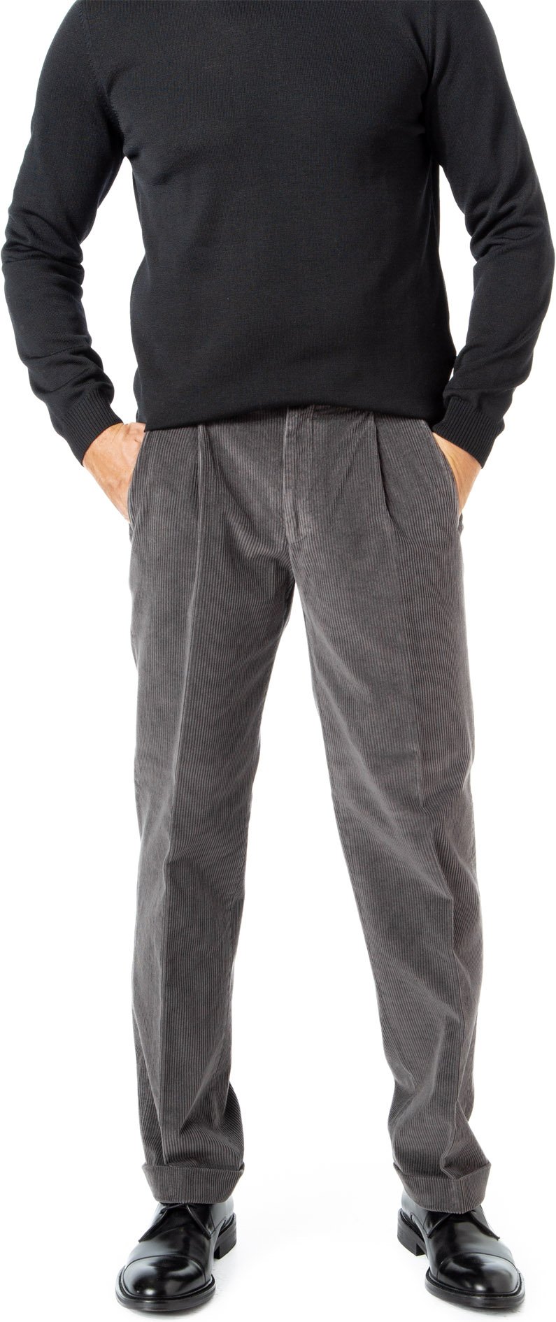 Thumbnail - HILTL Herren Hosen grau Classic Fit