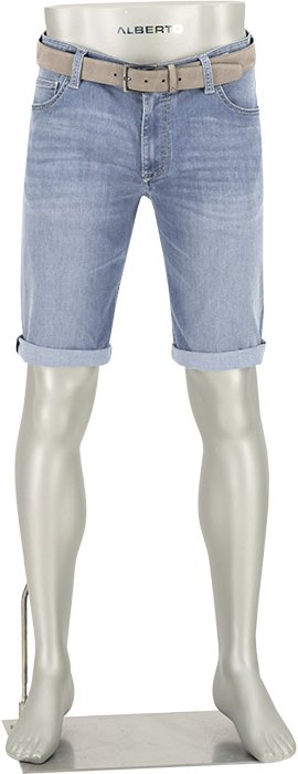 Alberto Bike Herren Jeansshorts blau