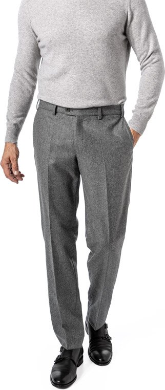 HILTL Herren Hose grau meliert
