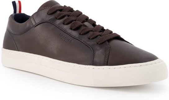 HECHTER PARIS Herren Sneaker braun Glattleder
