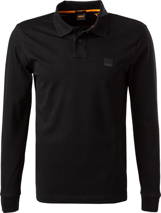 Thumbnail - BOSS Orange Herren Polo-Shirt schwarz Slim Fit