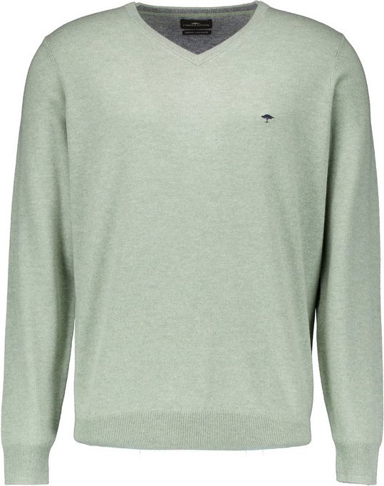 Thumbnail - Fynch-Hatton Herren Pullover grün unifarben