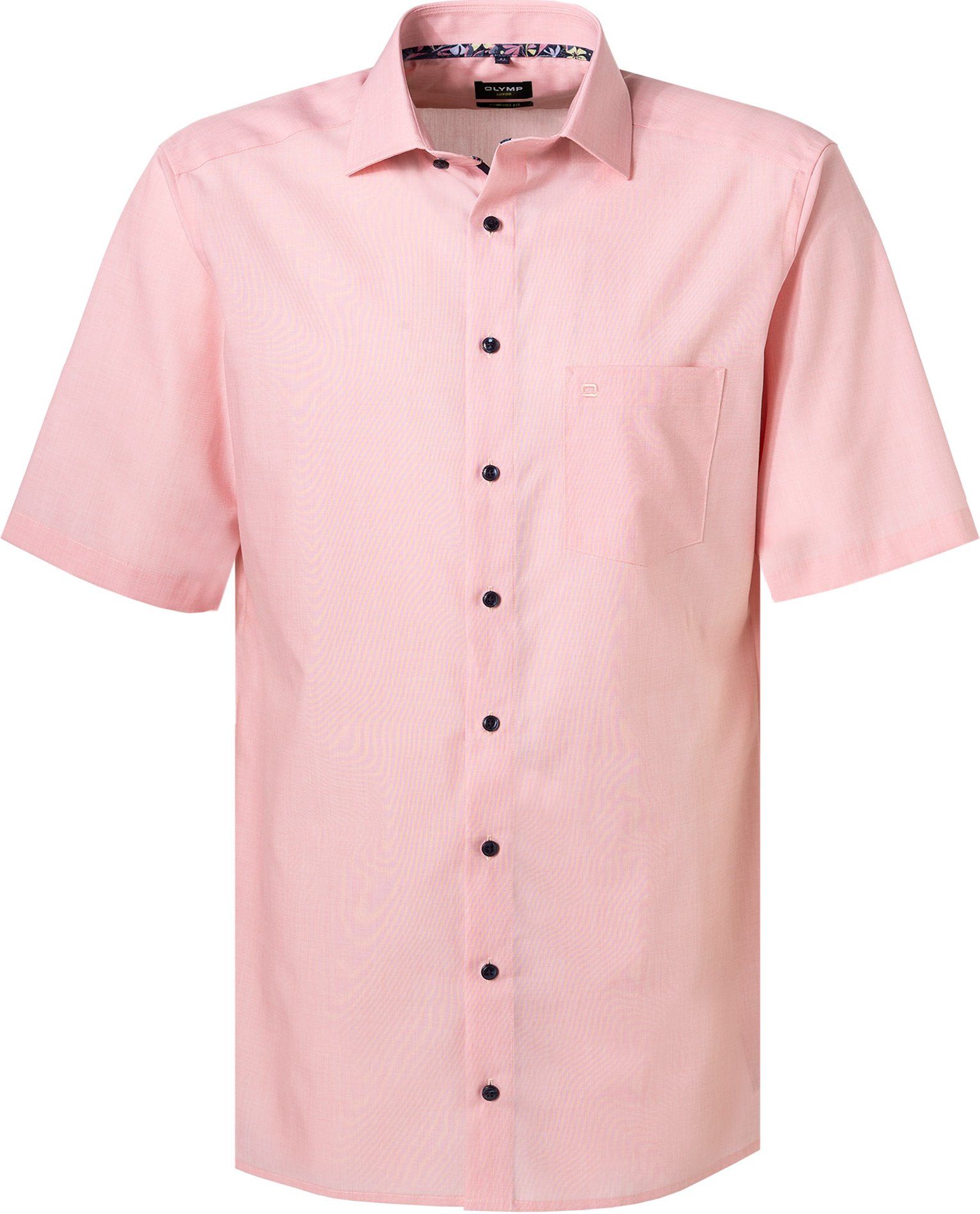 Thumbnail - OLYMP Herren Kurzarmhemd rosa Comfort Fit