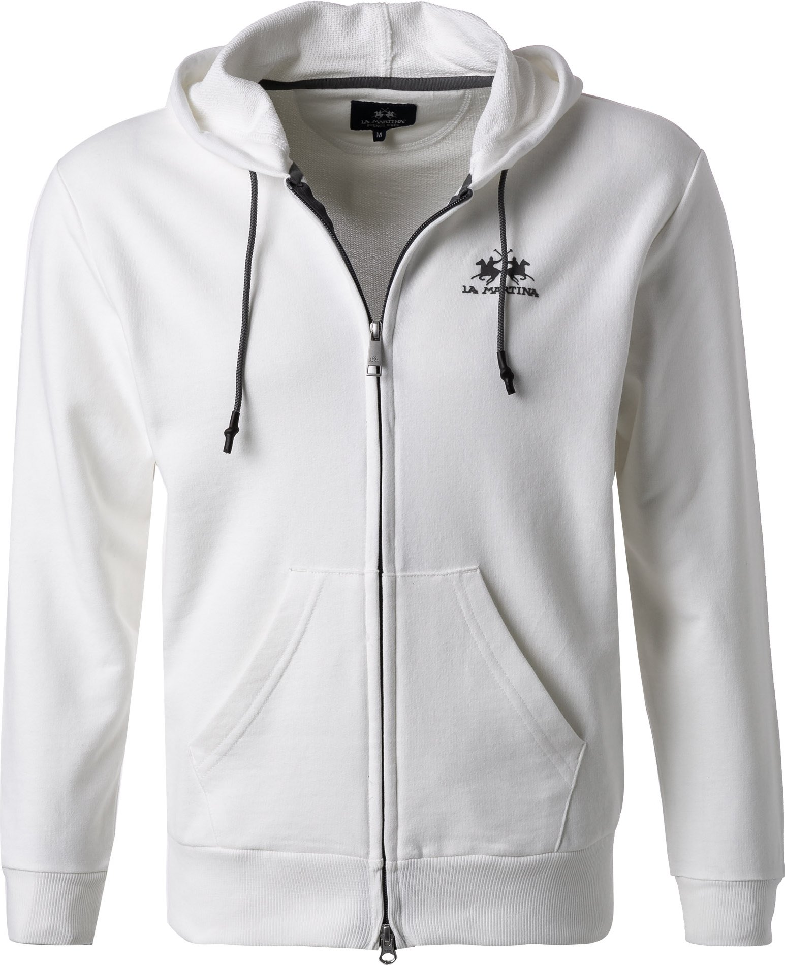 LA MARTINA Herren Sweatjacke weiß unifarben