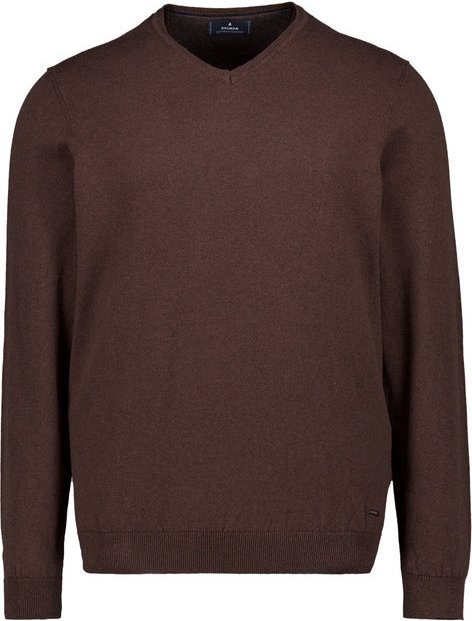 RAGMAN Herren Pullover braun unifarben