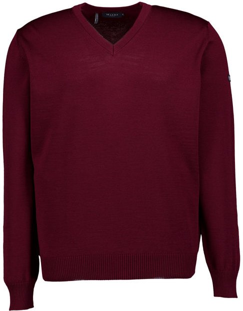 Thumbnail - MAERZ Muenchen Herren Pullover rot unifarben