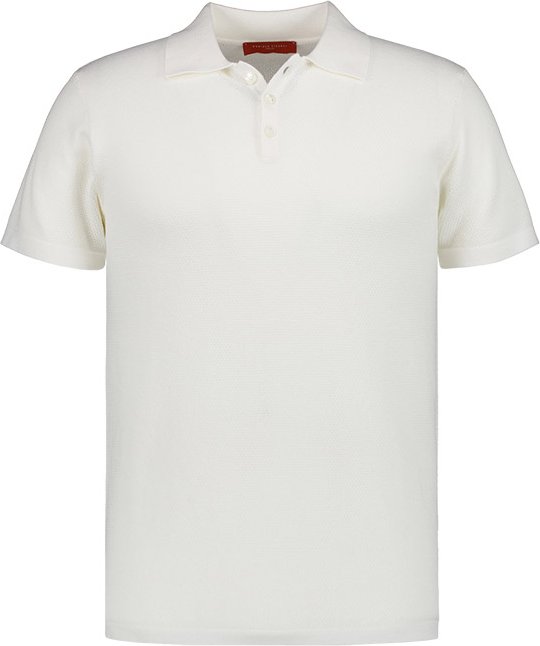 DANIELE FIESOLI Herren Polo-Shirt weiß