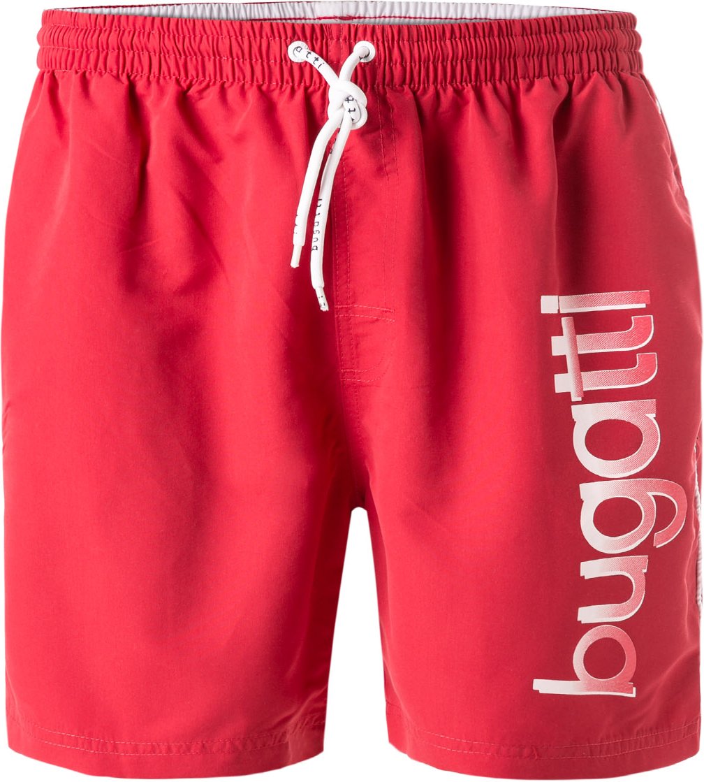 Thumbnail - bugatti Herren Badeshorts rot Mikrofaser Mit Prints