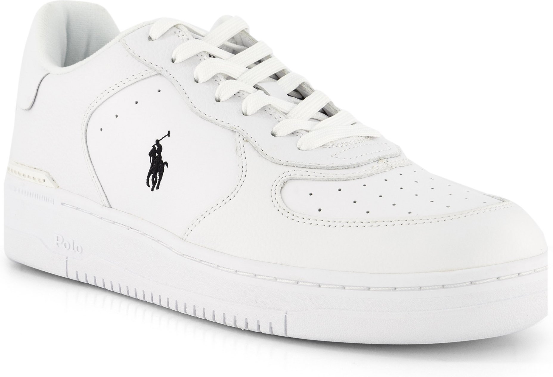 Polo Ralph Lauren Herren Sneaker weiß Glattleder