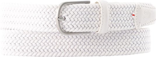 LA BOUCLE Herren Gürtel weiß Textil
