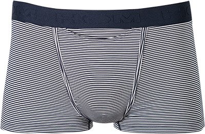 Thumbnail - HOM Herren Trunk blau Viskose/Modal Gestreift