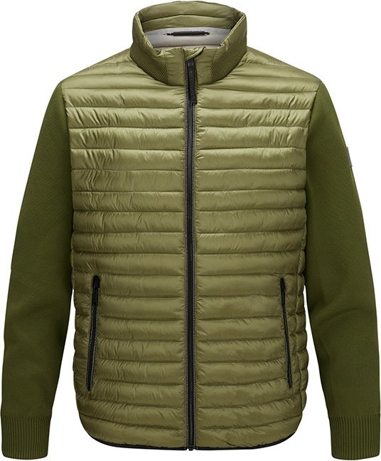MILESTONE Herren Steppjacke grün unifarben