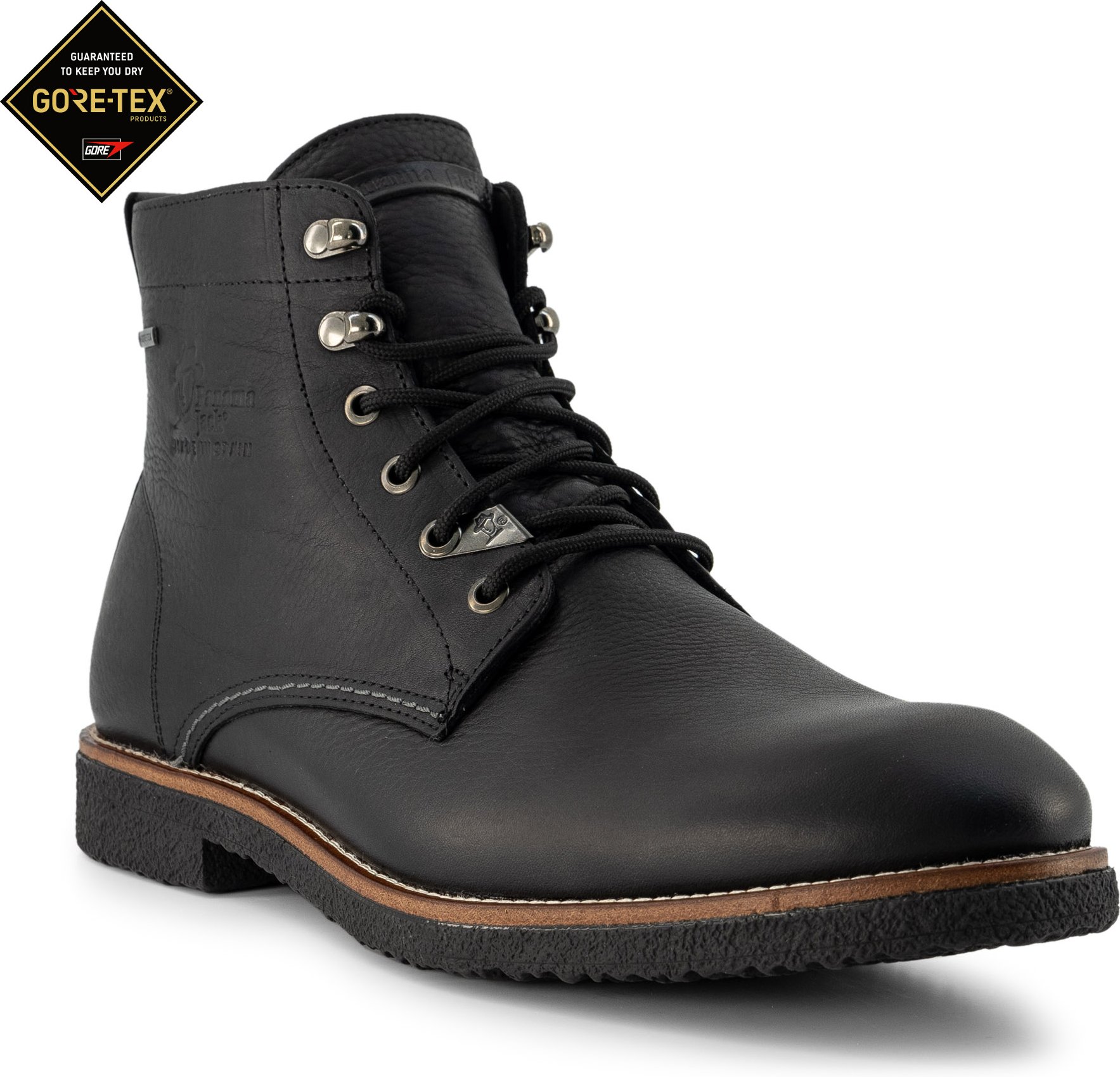 Thumbnail - Panama Jack Herren Schnürstiefeletten schwarz Glattleder