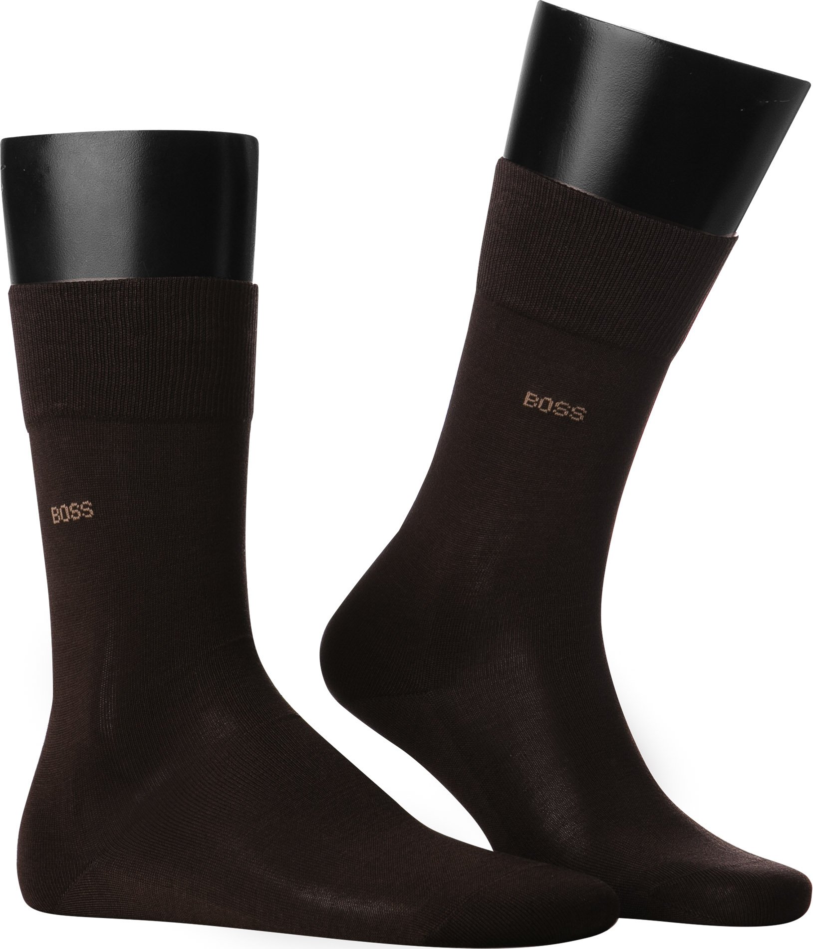 Thumbnail - BOSS Black Herren Socken braun Ägyptische Baumwolle unifarben