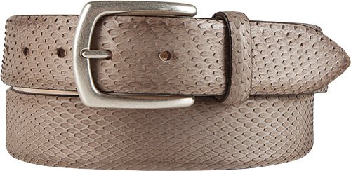 POST & CO Herren Gürtel braun Leder geprägt